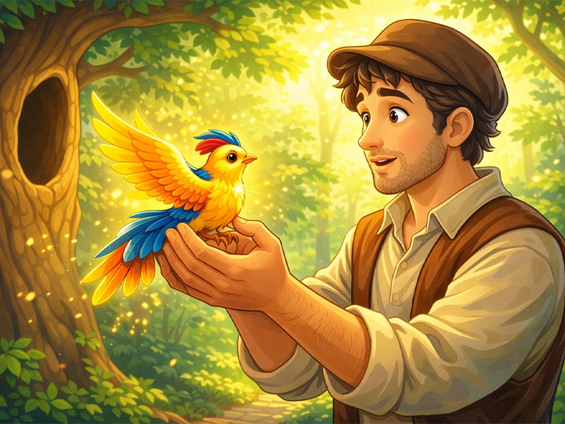 Бідняк і чарівна пташка (українська народна казка) - audiotales.in.ua
