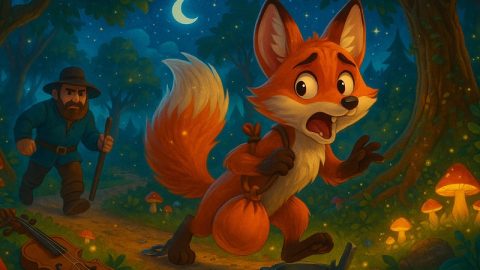 Лисичка, тиковка, скрипка та капкан (українська народна казка) - audiotales.in.ua