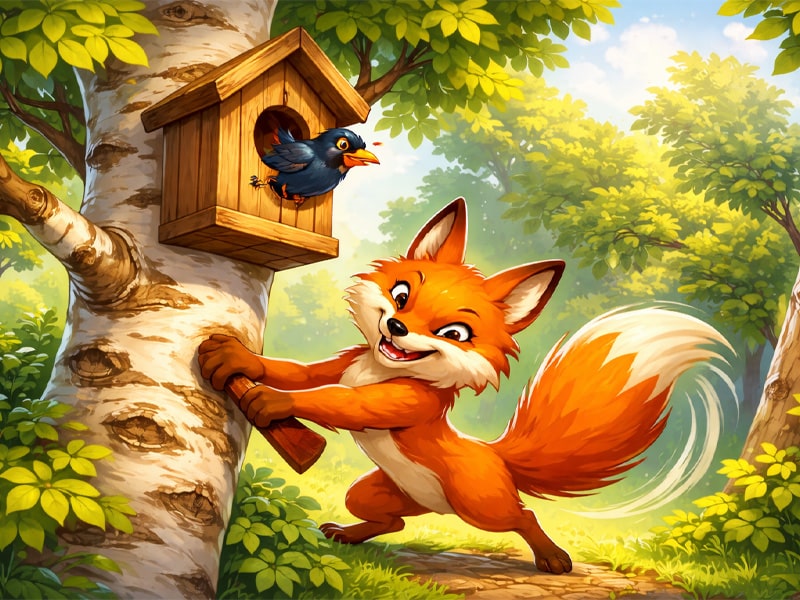 Лисиця і шпак (українська народна казка) - audiotales.in.ua