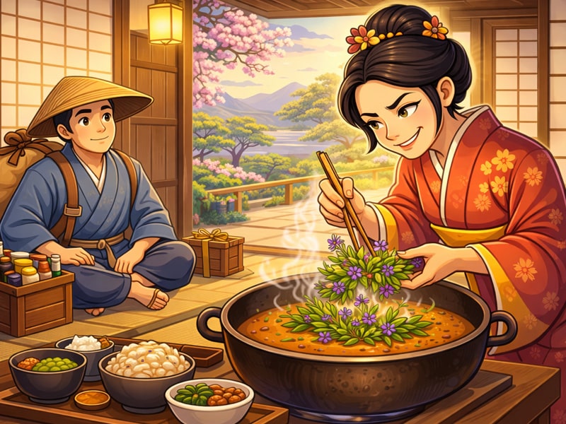 Жадібна господарка (японська народна казка) - audiotales.in.ua