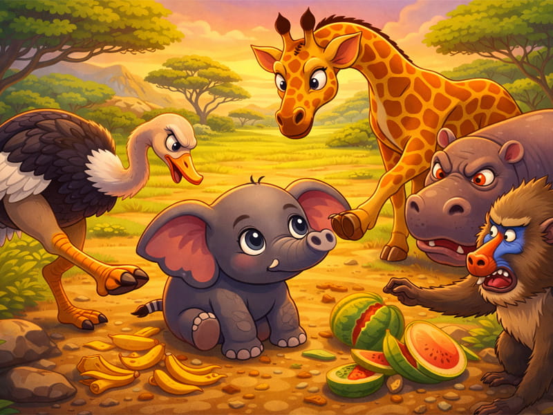 Чому у слона хобот довгий (Редьярд Кіплінг) - audiotales.in.ua