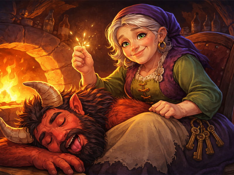 Чорт з трьома золотими волосинами (Брати Грімм) - audiotales.in.ua