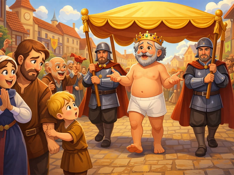 Нове вбрання короля (Ганс Андерсен) - audiotales.in.ua