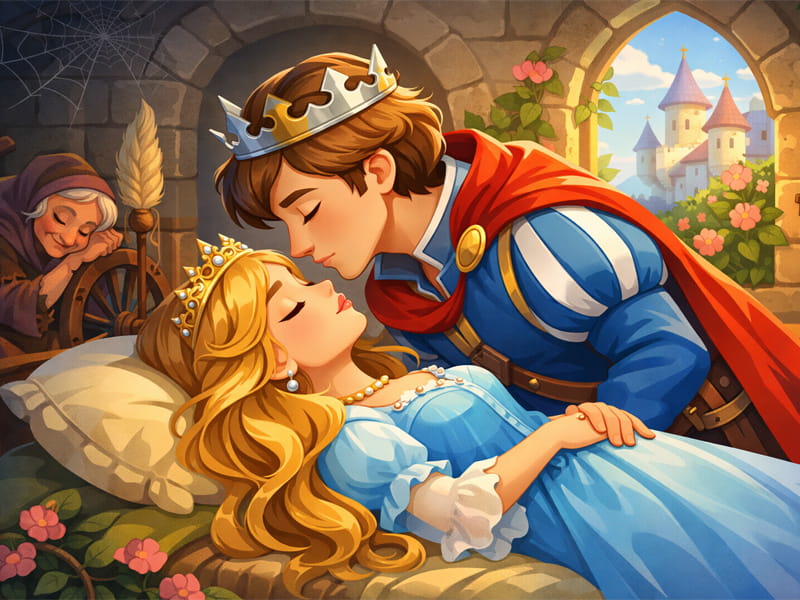 Спляча красуня (Брати Грімм) - audiotales.in.ua