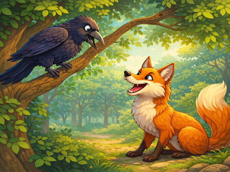 Ворона і лис (дід Панас - audiotales.in.ua